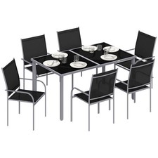 Outsunny 7 Piece Garden Dining