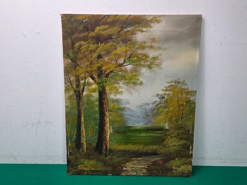 Unframed woodland landscape - unframed,