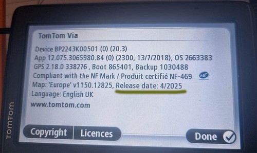 Tomtom via sat nav - nav, with