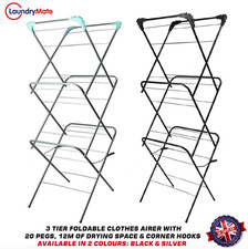 3 Tier Clothes Airer Washing