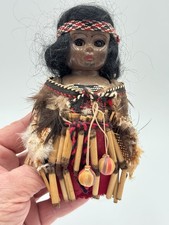 Vintage plastic Maori doll