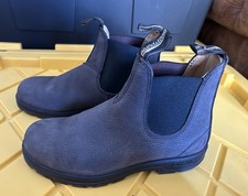 Blundstone Dealer Chelsea Boots Grey/Black Leather UK7 Men Women Unisex