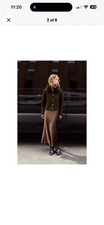 Zara Brown Cardigan With Fur