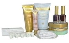 CHAMPNEYS HEALTH SPA EXFOLIATING FOOT SCRUB ,FOOT BUTTER.,HAND CREAM ,CUTICLE CR