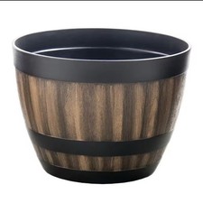 Whiskey Barrel  Flowerpot