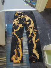 levis  black bleacher straight 32" gay bleacher bleached skinhead punk