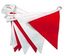 Red and White Cotton Bunting