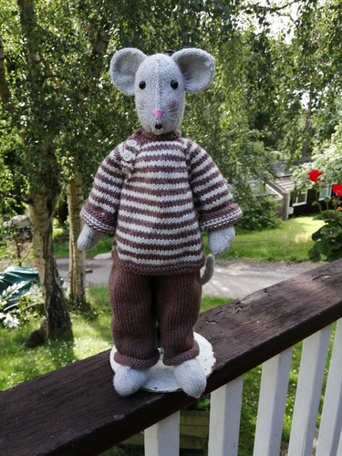 Hand knitted soft toy - hand,