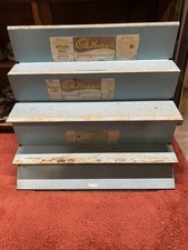 Vintage Cadbury Chocolate Advertising Stand Shelf Metal Display Rustic Whole Nut