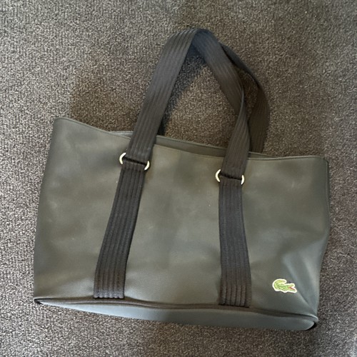Lacoste large black tote - lacoste,