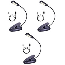  3 pcs 3 Light Color Adjustable Small Desk Lamp Bedroom Desk Pprotecting Eye