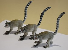 3 Ring-tailed Lemur figures