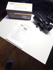 4 x 32 optics Air Gun Red Blue Green illuminated Rifle Scope Rail Mount