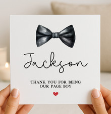 Personalised pageboy thank - personalised,