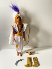 Vintage 90's Disney Aladdin 12" Doll With Clothes & Accessories