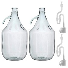 Glass Demijohn 5L 2 Pack Plain