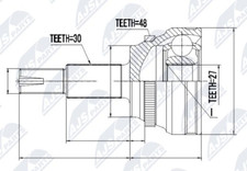 NTY NPZ-TY-089 Joint Kit