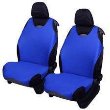 2 Blue Front Car Seat Covers