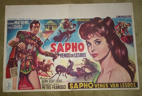 Vtg belgian poster for 1960 - poster,
