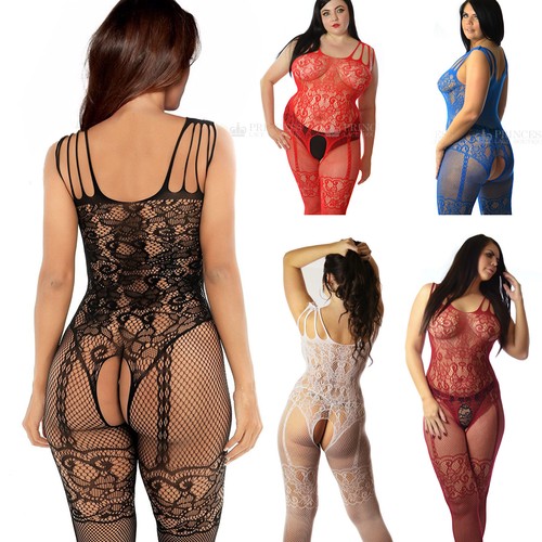 Fishnet bodystocking lingerie - fishnet,