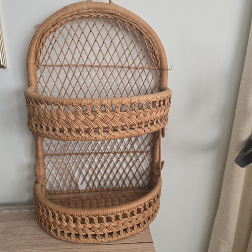 Vintage wall hanging wicker - vintage, 2