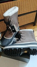 Mens UK 10.5 leather Sorel Caribou boots Waterproof  Winter Snow brown