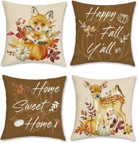 Pack autumn cushion covers - 4,