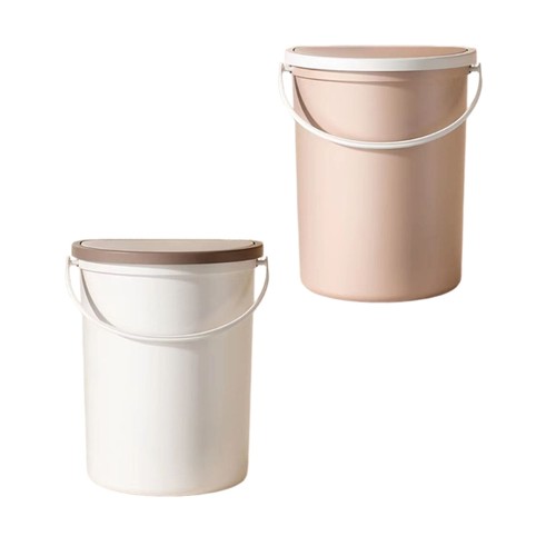 White plastic hinged lid - white,