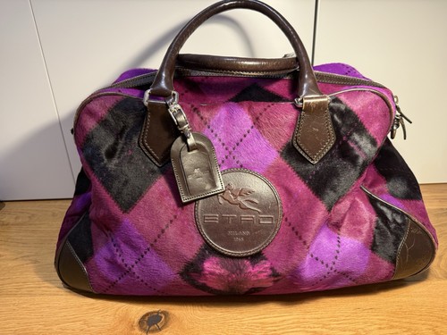 Vintage etro pony hair leather - vintage,