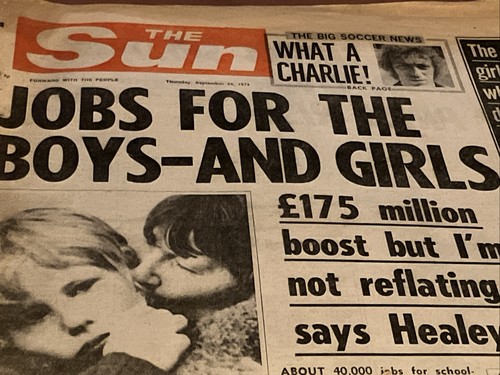 The sun newspaper 1975 page - newspaper, 3