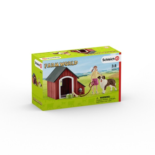 Schleich 42376 dog kennel - dog,