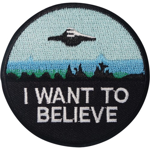 Flying saucer patch iron - flying, sew