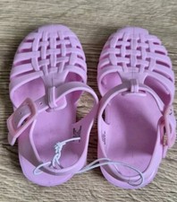 Pink Baby Jelly Shoes UK Size 4 George Asda New