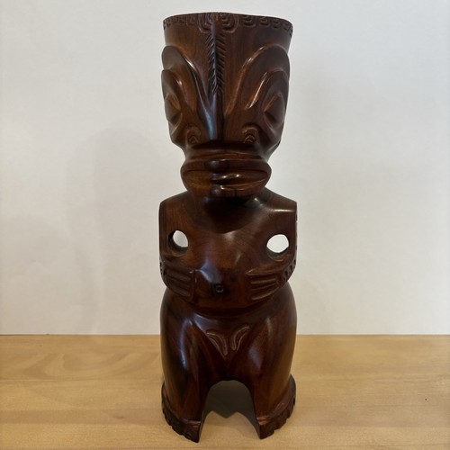 Carved wood marquesas - carved, tiki