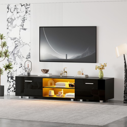 Black high gloss led - black,