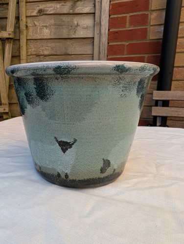 Hand painted ceramic planter - hand,