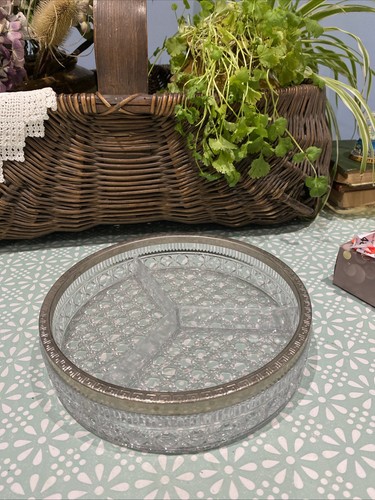 Vintage heavy round - vintage, glass