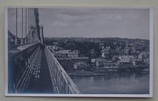 1 Old? Postcard - View From Menai Suspension Bridge, Wales. RP.