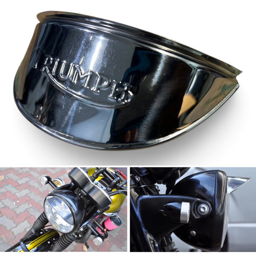 Headlight visor cowl - visor, chrome