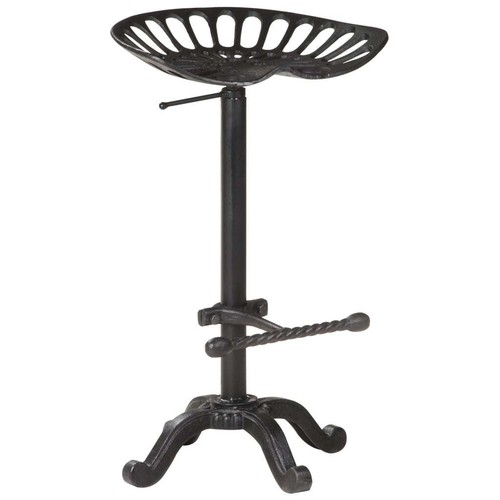Bar stool black - stool, cast