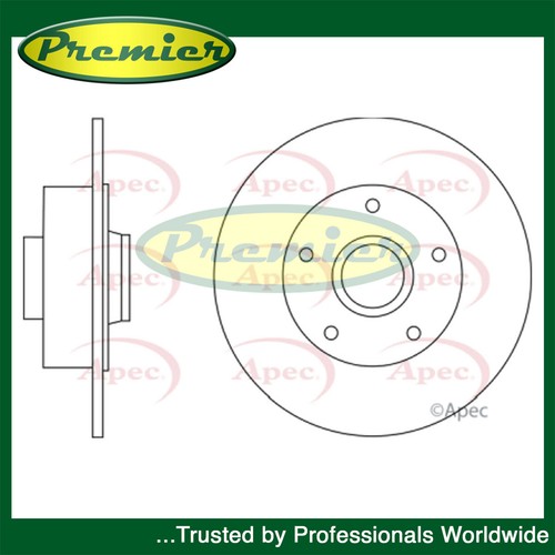 Premier rear brake disc fits - rear,