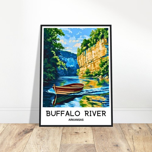 Buffalo river travel print - travel,