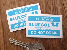 BLUECOL ANTIFREEZE Sticker