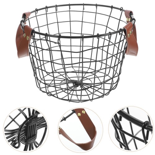 Basket with handle small wire - with,