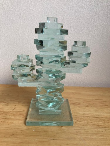 Artisan glass cactus - artisan, sculpture