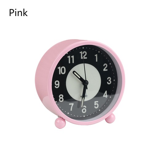 Black silent bedside alarm - black,