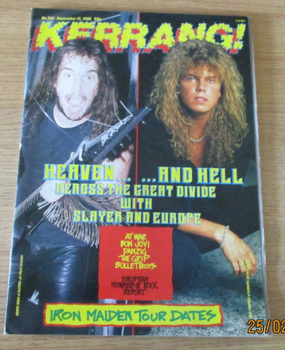 Vintage kerrang magazine 205 - kerrang!,