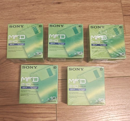 Sony floppy disks - 50, mfd