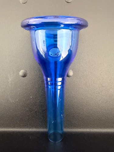Blue plastic tuba mouthpiece - blue,