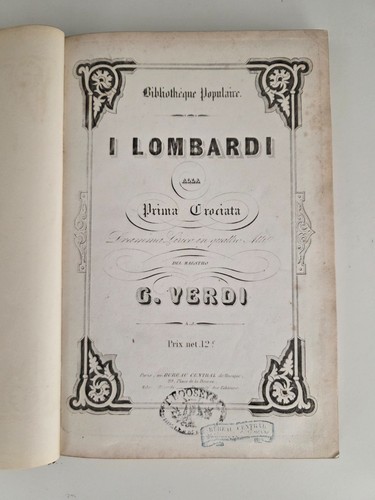 Music score lombardi alla - music, i